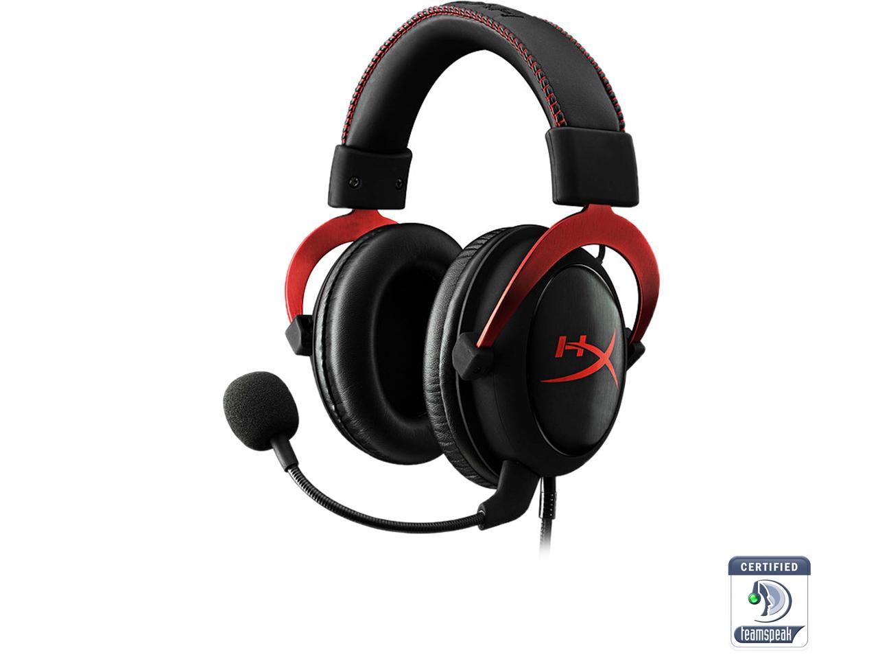 HyperX Cloud II Gaming Headset with 7.1 Virtual Surround Sound for PC / PS4 / Mac / Mobile - Red