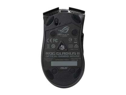 ASUS ROG Gladius II Aura Sync USB Wired Optical Ergonomic Gaming Mouse with DPI target button