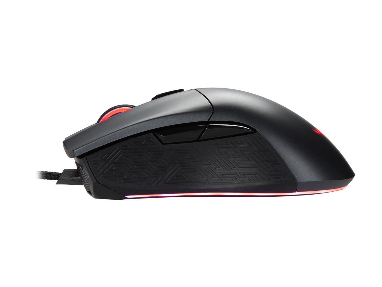 ASUS ROG Gladius II Origin Wired USB Optical Ergonomic FPS Gaming Mouse featuring Aura Sync RGB, 12000 dpi Optical, 50G Acceleration, 250 IPS sensors and swappable Omron switches
