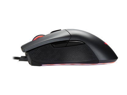 ASUS ROG Gladius II Origin Wired USB Optical Ergonomic FPS Gaming Mouse featuring Aura Sync RGB, 12000 dpi Optical, 50G Acceleration, 250 IPS sensors and swappable Omron switches