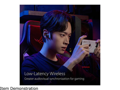 ASUS ROG Cetra True Wireless Gaming Headphones (Low-Latency Bluetooth Earbuds, Active Noise Cancelation, 27-Hour Battery Life, IPX4 Water Resistance, Wireless Charging)- Black