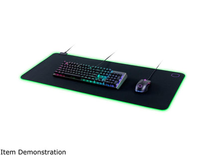 Cooler Master MasterAccessory MP750 Soft Mouse Pad with Water Resistant Surface and Thick RGB Borders - XL