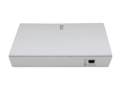 ASUS USB 2.0 White External Slim CD / DVD Re-Writer Mac OS Compatible Model SDRW-08D2S-U