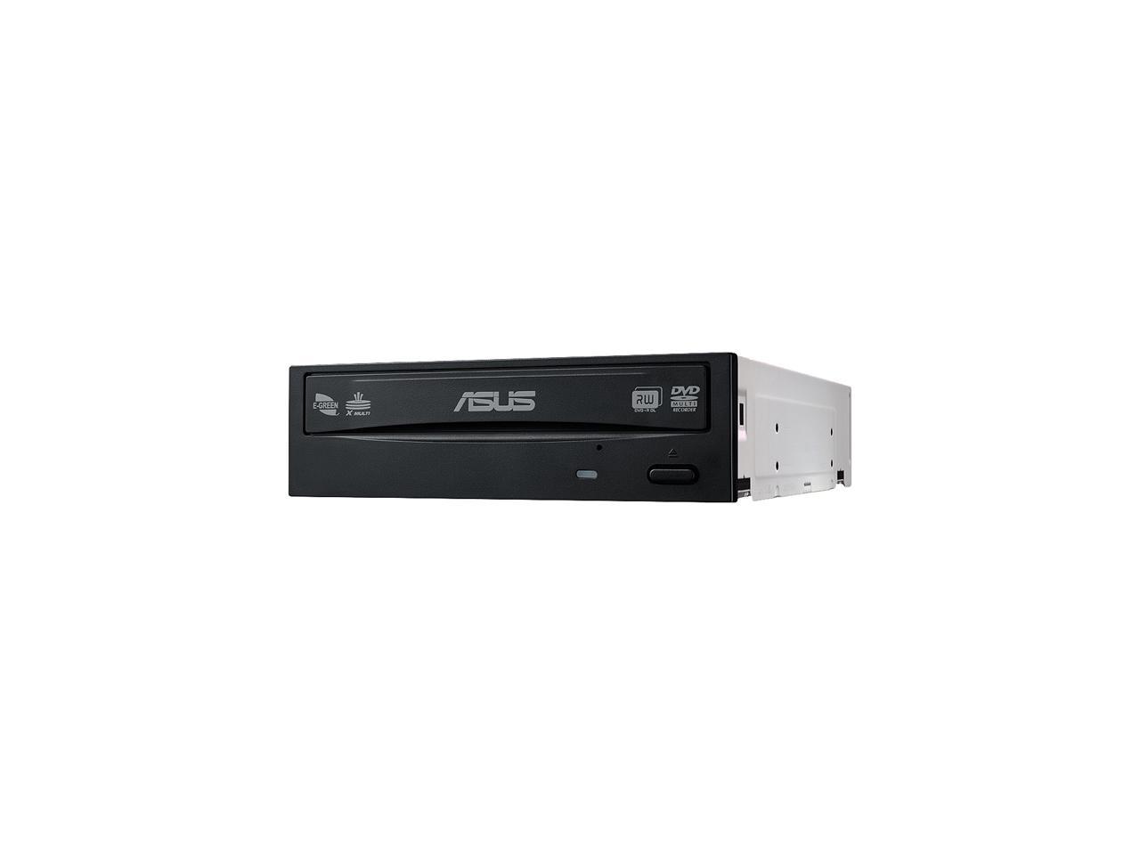 ASUS CD/DVD Burner 24X DVD+R 8X DVD+RW 8X DVD+R DL 24X DVD-R 6X DVD-RW 16X DVD-ROM 48X CD-R 24X CD-RW 48X CD-ROM Black SATA Model DRW-24D5MT (90DD01Y0-B10010)