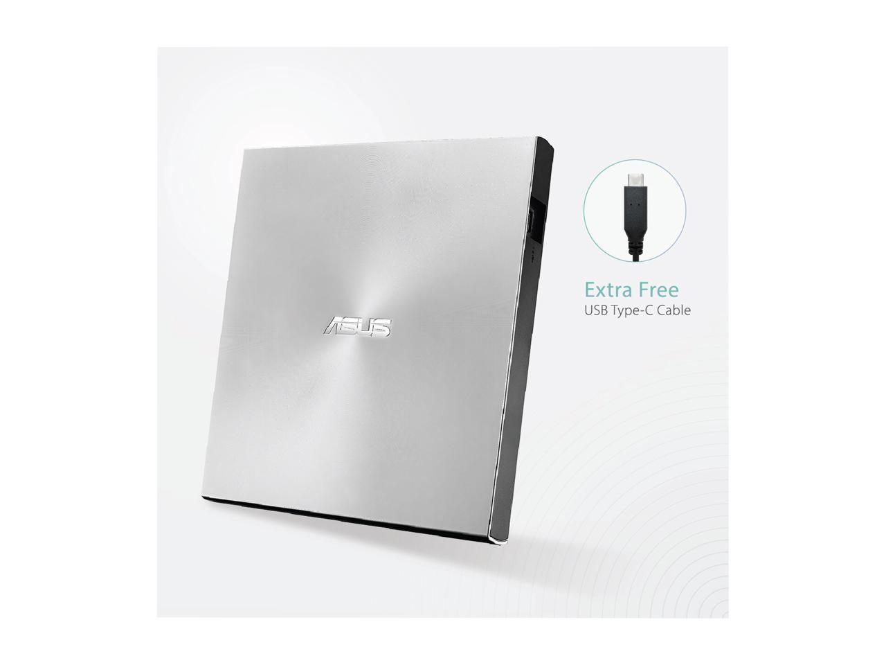 ASUS USB 2.0 External CD/DVD Drive Model SDRW-08U9M-U/SIL