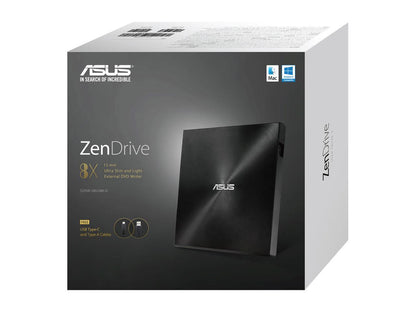 ASUS USB 2.0 External CD/DVD Drive Model SDRW-08U9M-U/BLK/G/A