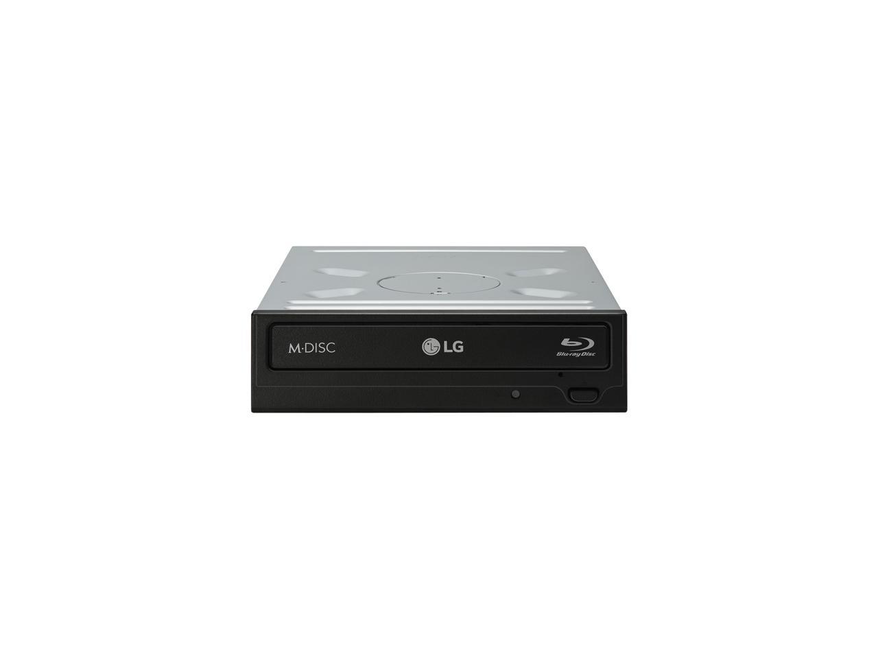 LG Black 16X BD-R 2X BD-RE 16X DVD+R 5X DVD-RAM 12X BD-ROM 4MB Cache SATA Blu-ray Burner WH16NS40