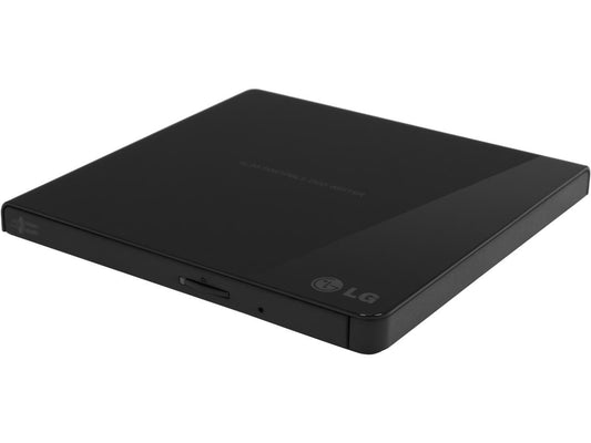 LG External CD/DVD Rewriter With M-Disc Mac & Surface Support (Black) - Model GP65NB60