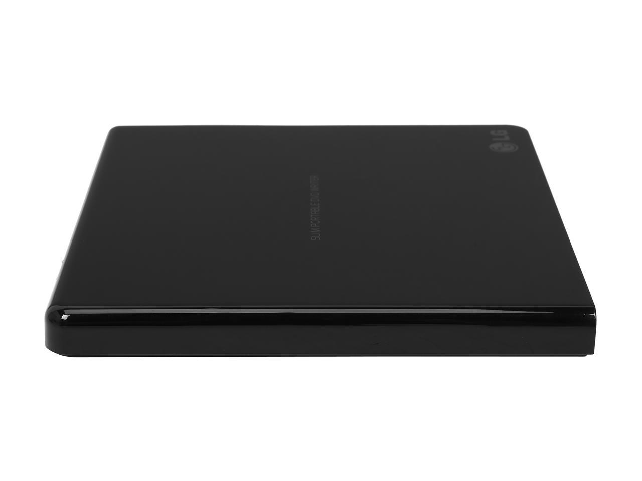 LG External CD/DVD Rewriter With M-Disc Mac & Surface Support (Black) - Model GP65NB60