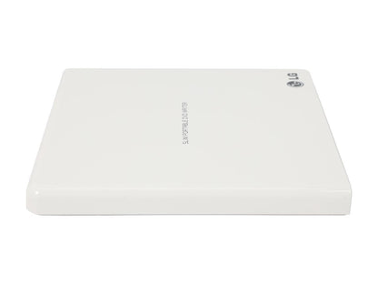 LG External CD/DVD Rewriter With M-Disc Mac & Surface Support (White) - Model GP65NW60