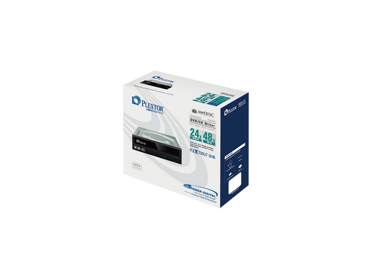 PLEXTOR CD/DVD Burners (RW Drives) 24X DVD+R 8X DVD+RW 12X DVD+R DL 24X DVD-R 6X DVD-RW 16X DVD-ROM 48X CD-R 32X CD-RW 48X CD-ROM SATA Model PX-891SAF-R