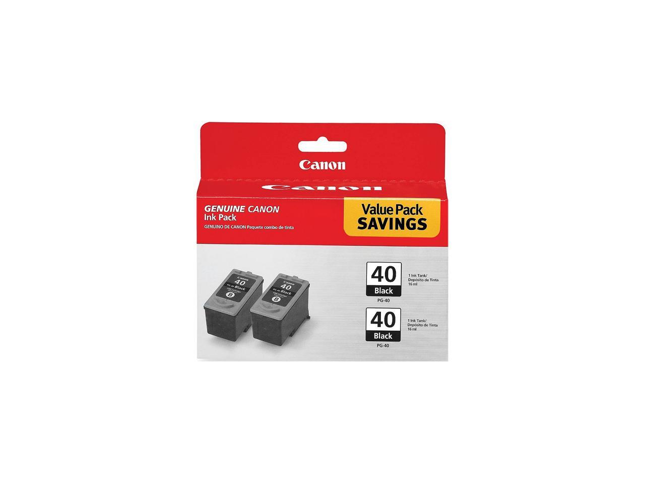 Canon PG-40 Ink Cartridge - Dual Pack - Black