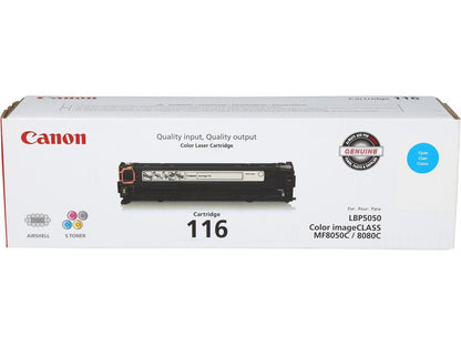 Canon 116 High Yield Toner Cartridge - Cyan