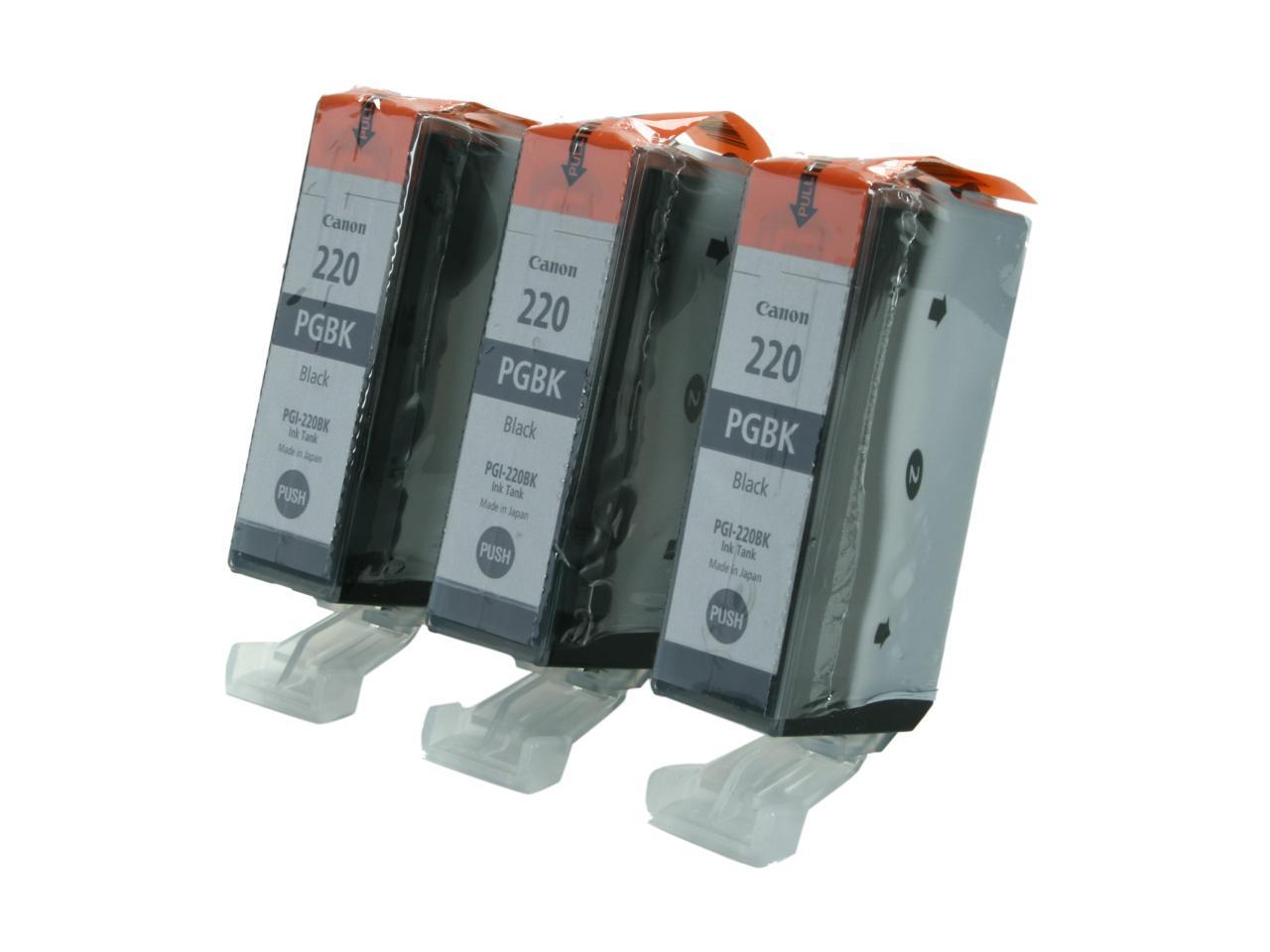 Canon PGI-220 Ink Cartridge - Triple Pack - Pigmented Black