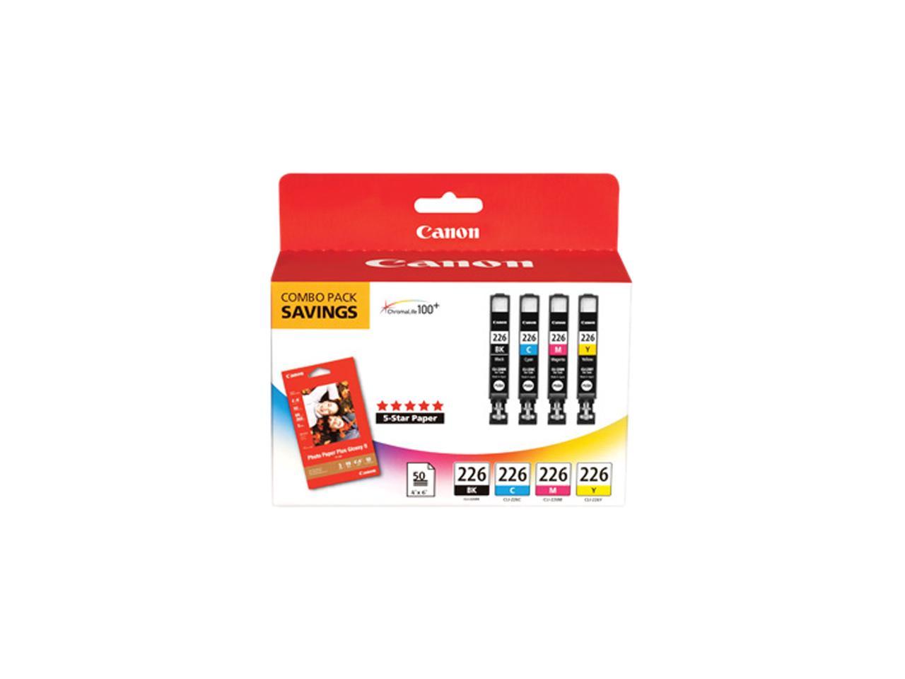 Canon CLI-226 Ink Cartridge - Combo Pack - Black/Cyan/Magenta/Yellow/Paper