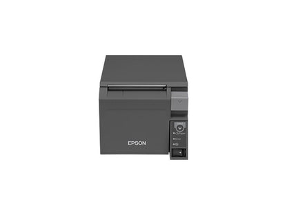 Epson TM-T70II Front-loading Single-station Thermal Printer, USB, Serial, Dark Gray - C31CD38134