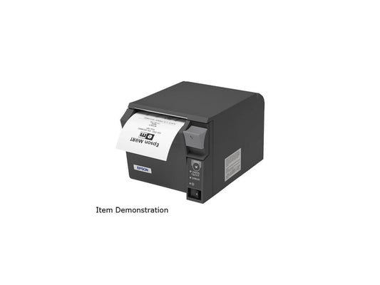 Epson TM-T70II Front-loading Single-station Thermal Printer, USB, Powered USB, Dark Gray (No Power Supply) - C31CD38A9991