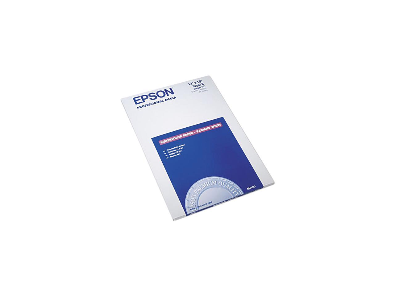 Epson S041351 Fine Art Paper Super B - 13" x 19" - 20 Sheet - White