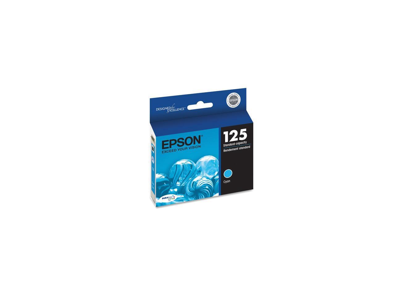 EPSON T125220 125 Standard-Capacity Ink Cartridge Cyan