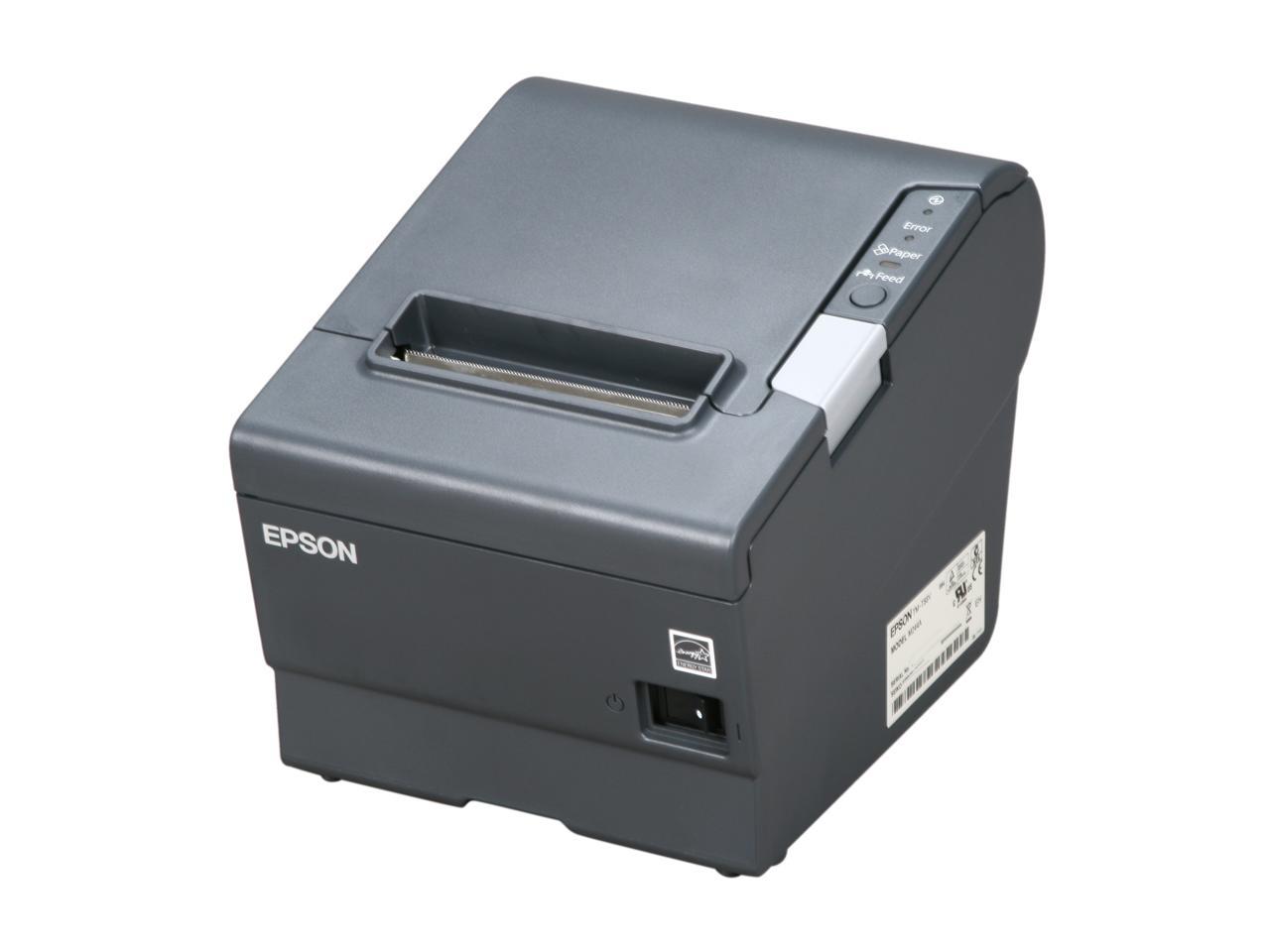 Epson TM-T88V 3" Single-station Thermal Receipt Printer, USB, Serial, Dark Gray - C31CA85084