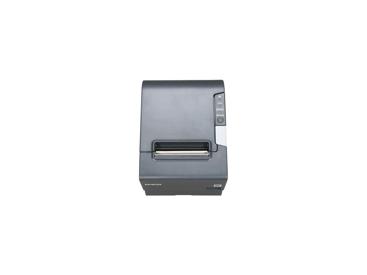 Epson TM-T88V 3" Single-station Thermal Receipt Printer, USB, Serial, Dark Gray - C31CA85084