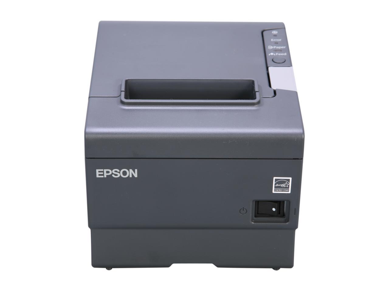Epson TM-T88V 3" Single-station Thermal Receipt Printer, USB, Parallel, Dark Gray - C31CA85834