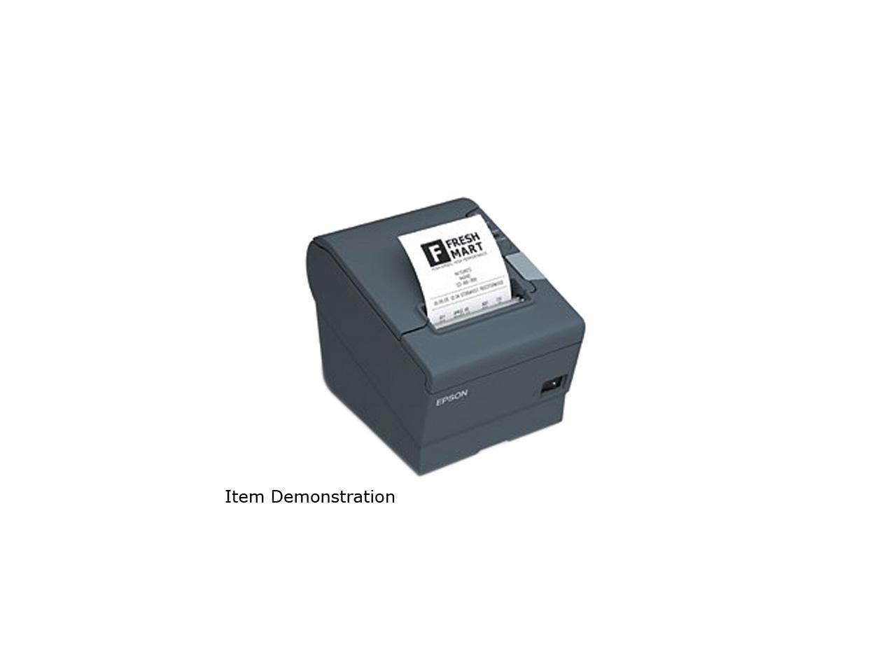 Epson TM-T88V 3" Single-station Thermal Receipt Printer, USB, USB + Serial, Dark Gray - C31CA85A8690