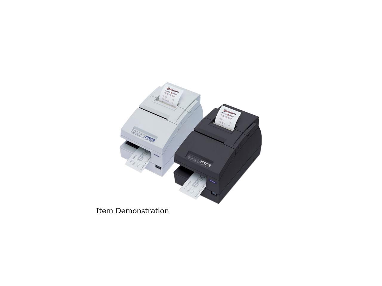 Epson TM-U675 Multifunction Impact Printer without MICR + Auto Cutter – Cool White C31C283A8901