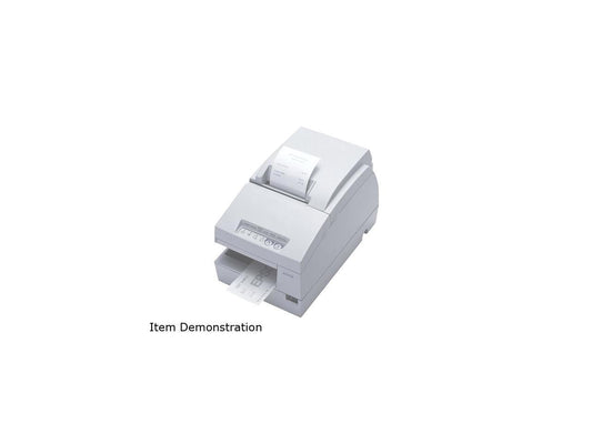 Epson TM-U675 Multifunction Impact Printer without MICR + Auto Cutter – Cool White C31C283012