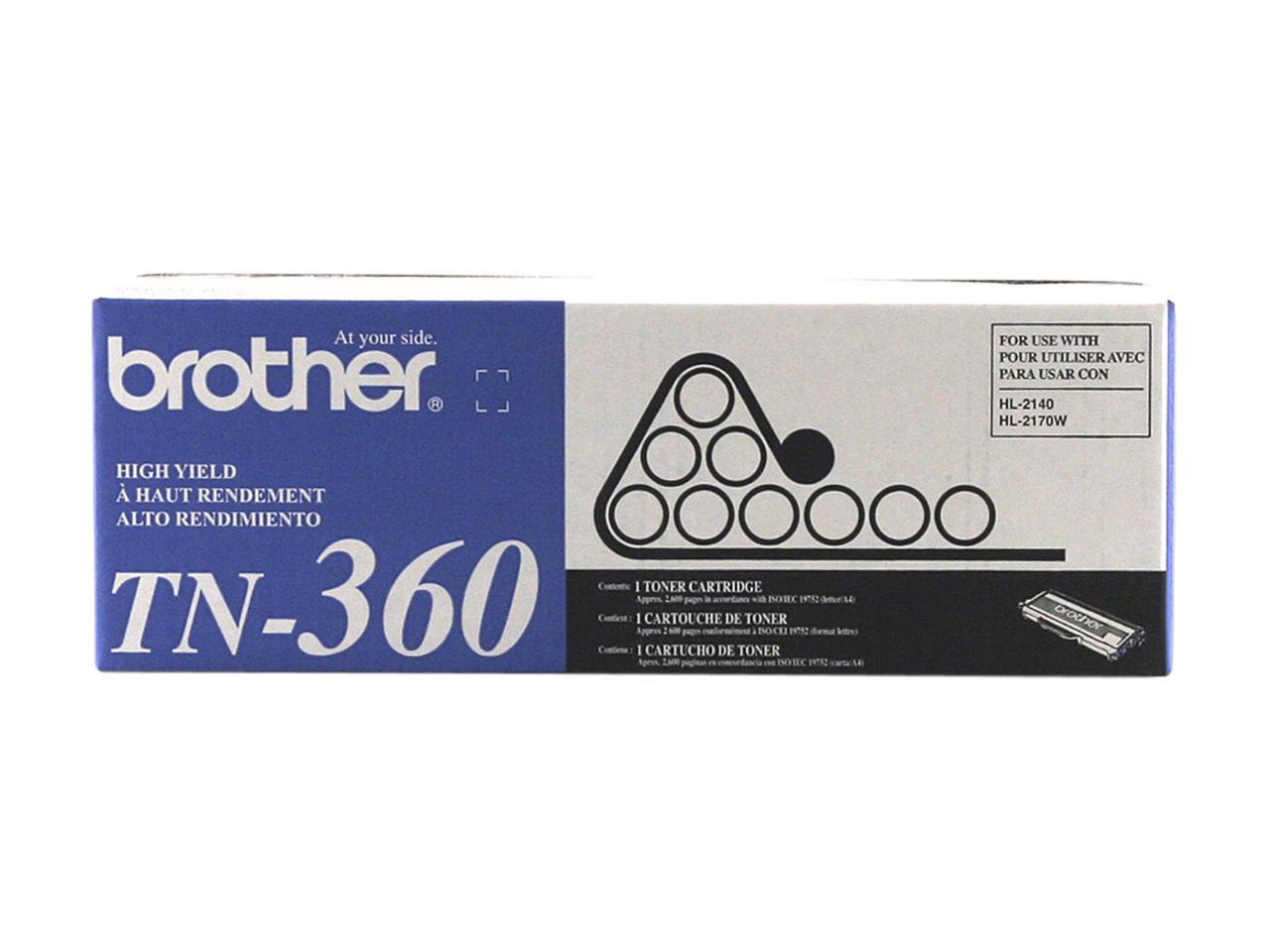 Brother TN360 High Yield Toner Cartridge - Black