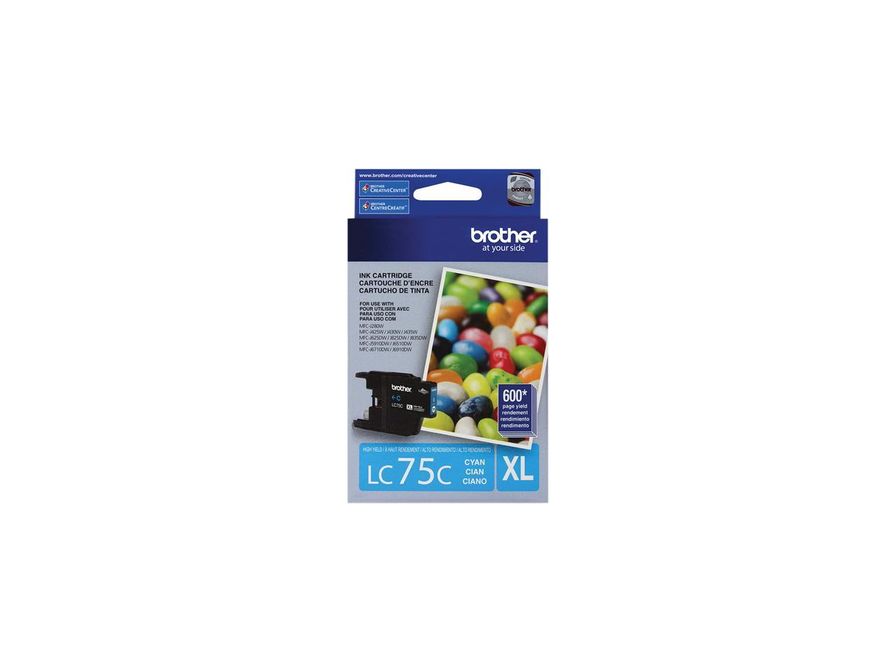 Brother LC75C High Yield Innobella Ink Cartridge - Cyan
