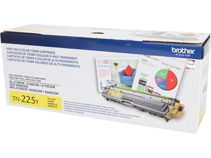 Brother TN225Y High Yield Toner Cartridge - Yellow