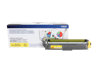 Brother TN225Y High Yield Toner Cartridge - Yellow