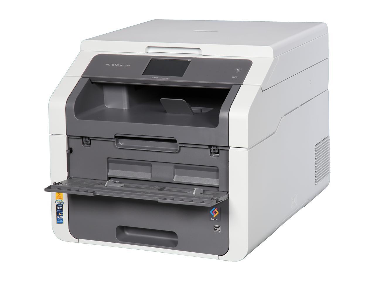 Brother HL-3180CDW Duplex Wireless / USB Color Laser Printer with Convenience Copying and Scanning