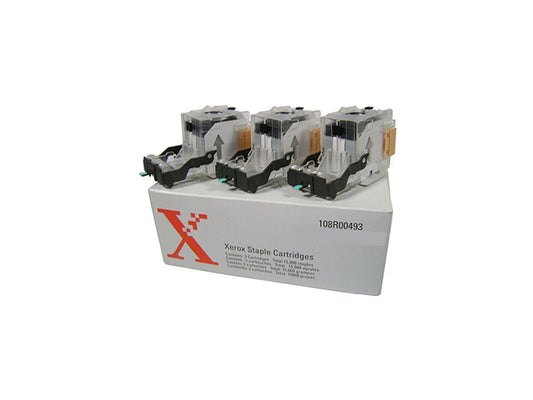 Xerox Staple Refill Cartridge 3 Pack 108R00493 for DC535/545/555, WorkCentre 5845/5855/5865/5875/5890