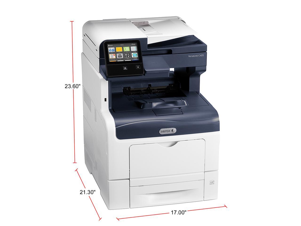 Xerox VersaLink C405/DN Up to 36ppm Duplex Multifunction Color Laser Printer, 2-Sided Print, USB/Ethernet, 550-Sheet Tray, 150-Sheet Multi-Purpose Tray, 110V