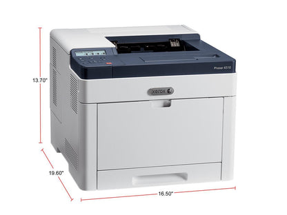 Xerox Phaser 6510/DNI Color Printer, Letter/Legal, Up To 30ppm, 2-Sided Print, USB/Ethernet/Wireless, 250-Sheet Tray, 50-Sheet Multi-Purpose Tray, 110V