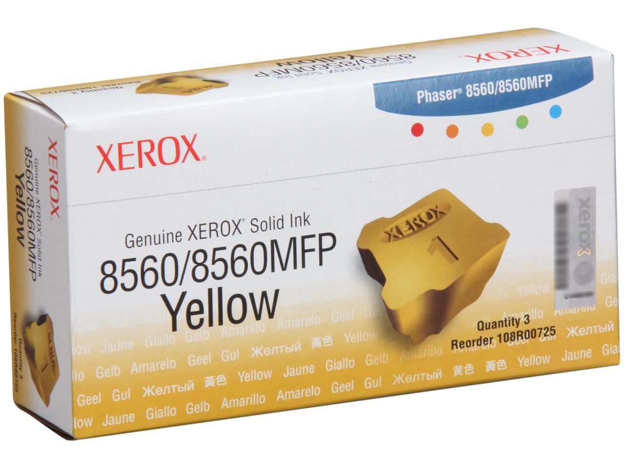 Xerox 108R00725 Solid Ink - 3 Sticks - Yellow