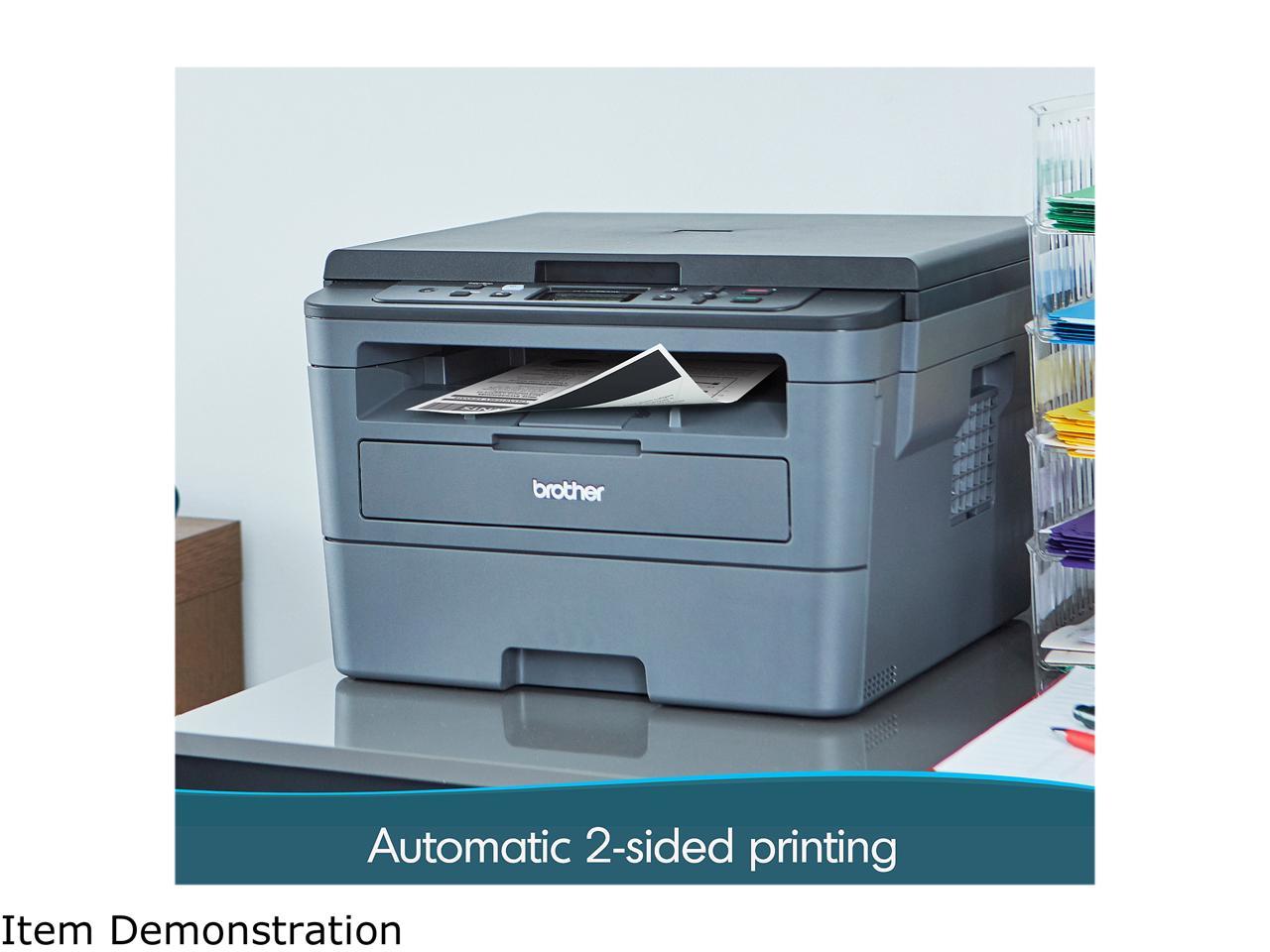 Brother HL-L2390DW Compact Monochrome Laser Printer with Convenient Flatbed Copy & Scan, Wireless Printing and Duplex Two-Sided Printing