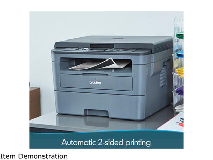 Brother HL-L2390DW Compact Monochrome Laser Printer with Convenient Flatbed Copy & Scan, Wireless Printing and Duplex Two-Sided Printing