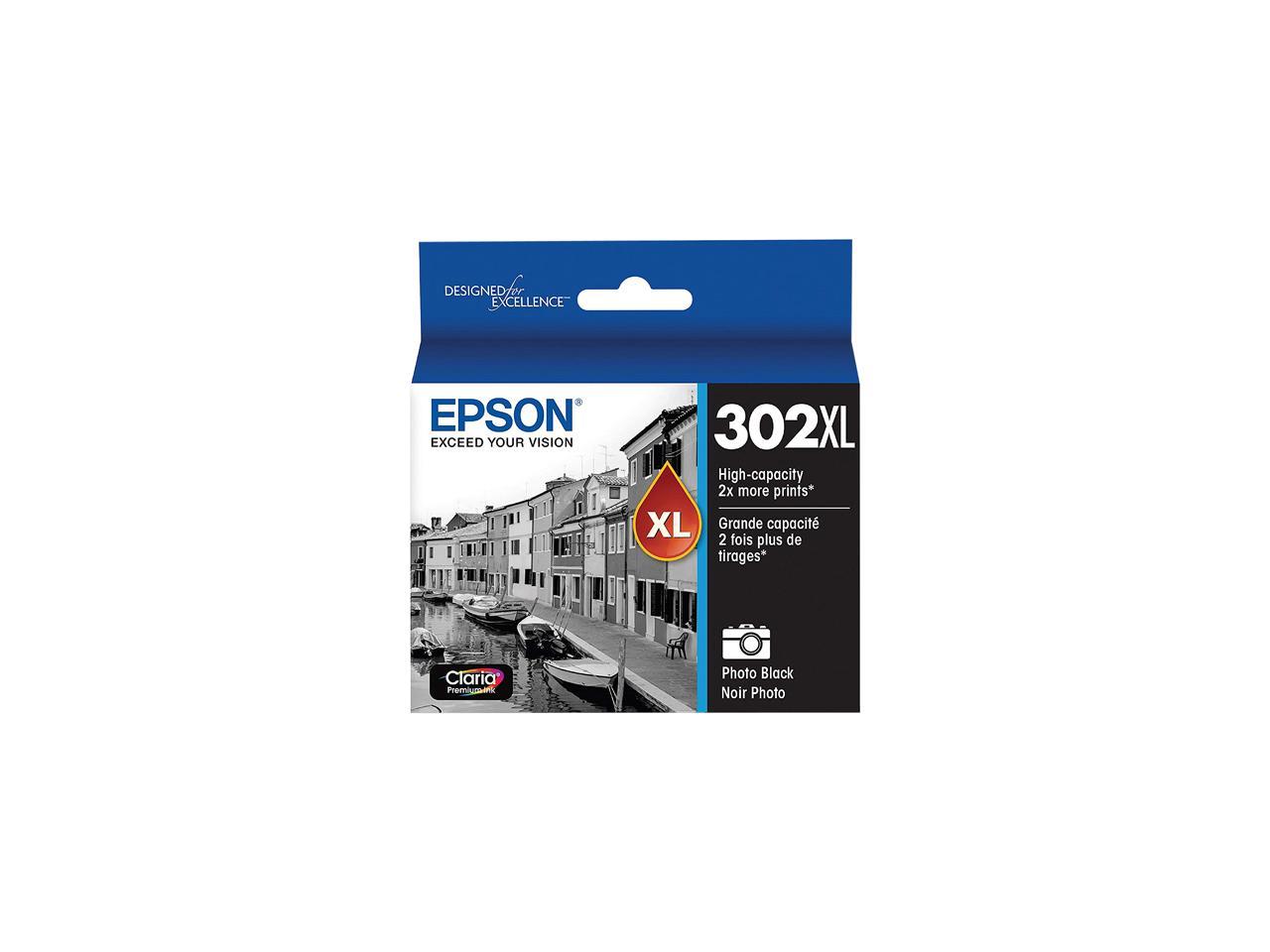 EPSON Claria 302XL T302XL120-S High-Yield Ink - Photo Black