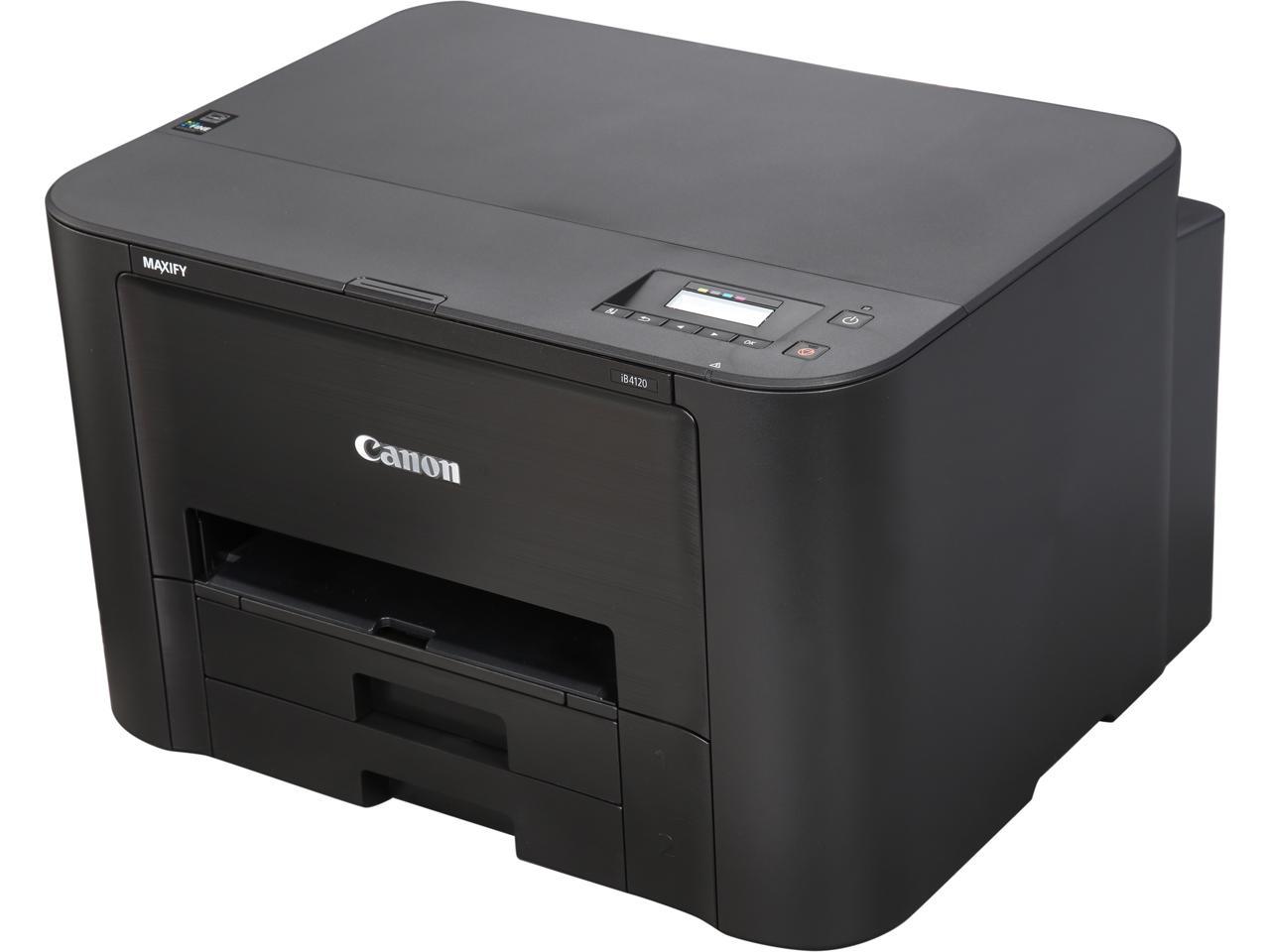 Canon MAXIFY iB4120 ESAT: 24.0 ipm Black Print Speed 600 x 1200 dpi Color Print Quality InkJet Workgroup Color Printer - Inkjet Printers