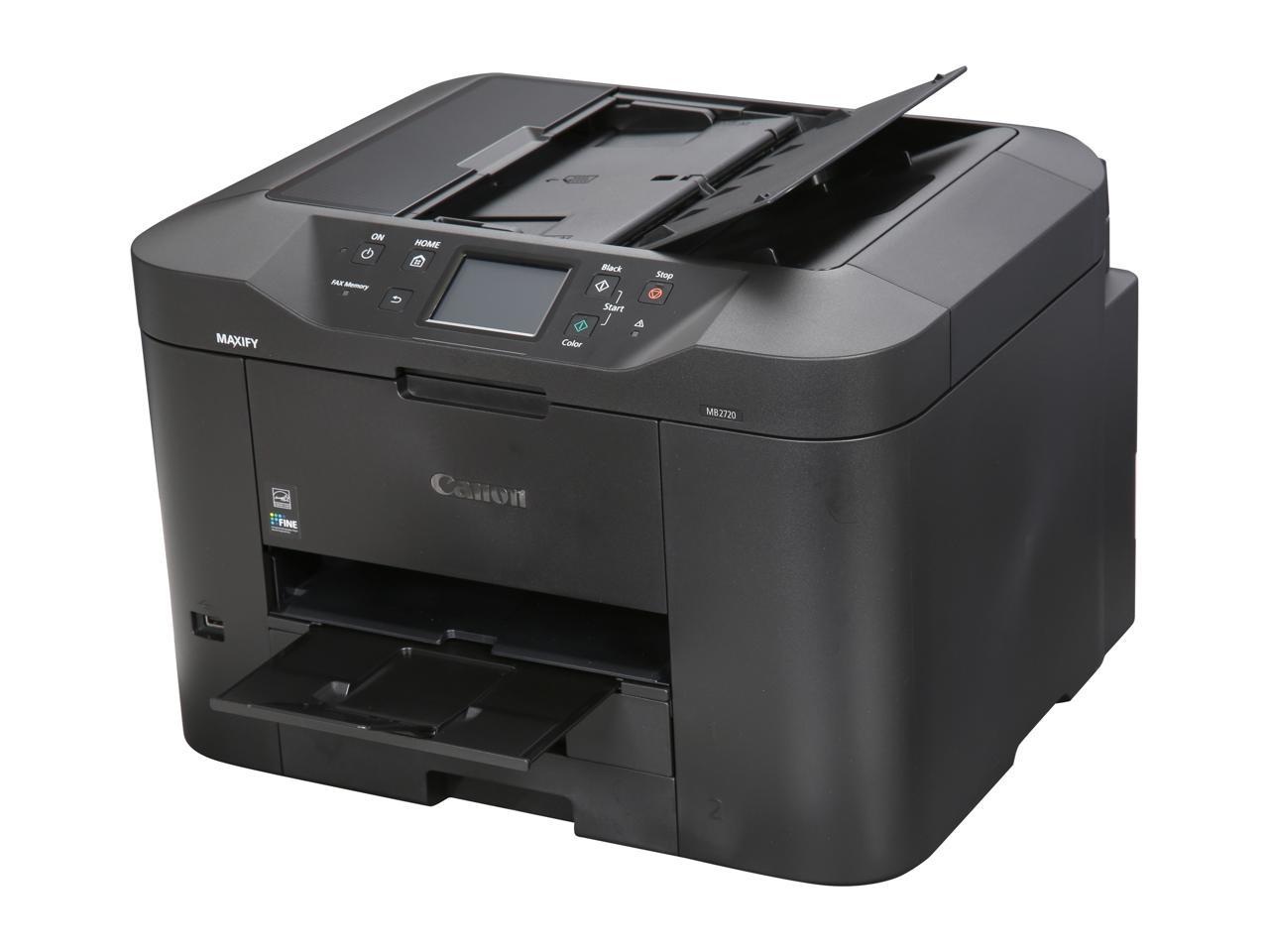 Canon MAXIFY MB2720 ESAT: 24.0 ipm Black Print Speed 600 x 1200 dpi Color Print Quality InkJet MFC / All-In-One Color Printer - Inkjet Printers