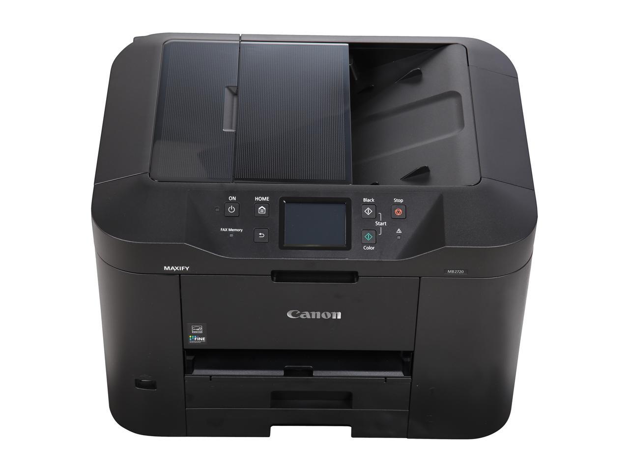 Canon MAXIFY MB2720 ESAT: 24.0 ipm Black Print Speed 600 x 1200 dpi Color Print Quality InkJet MFC / All-In-One Color Printer - Inkjet Printers
