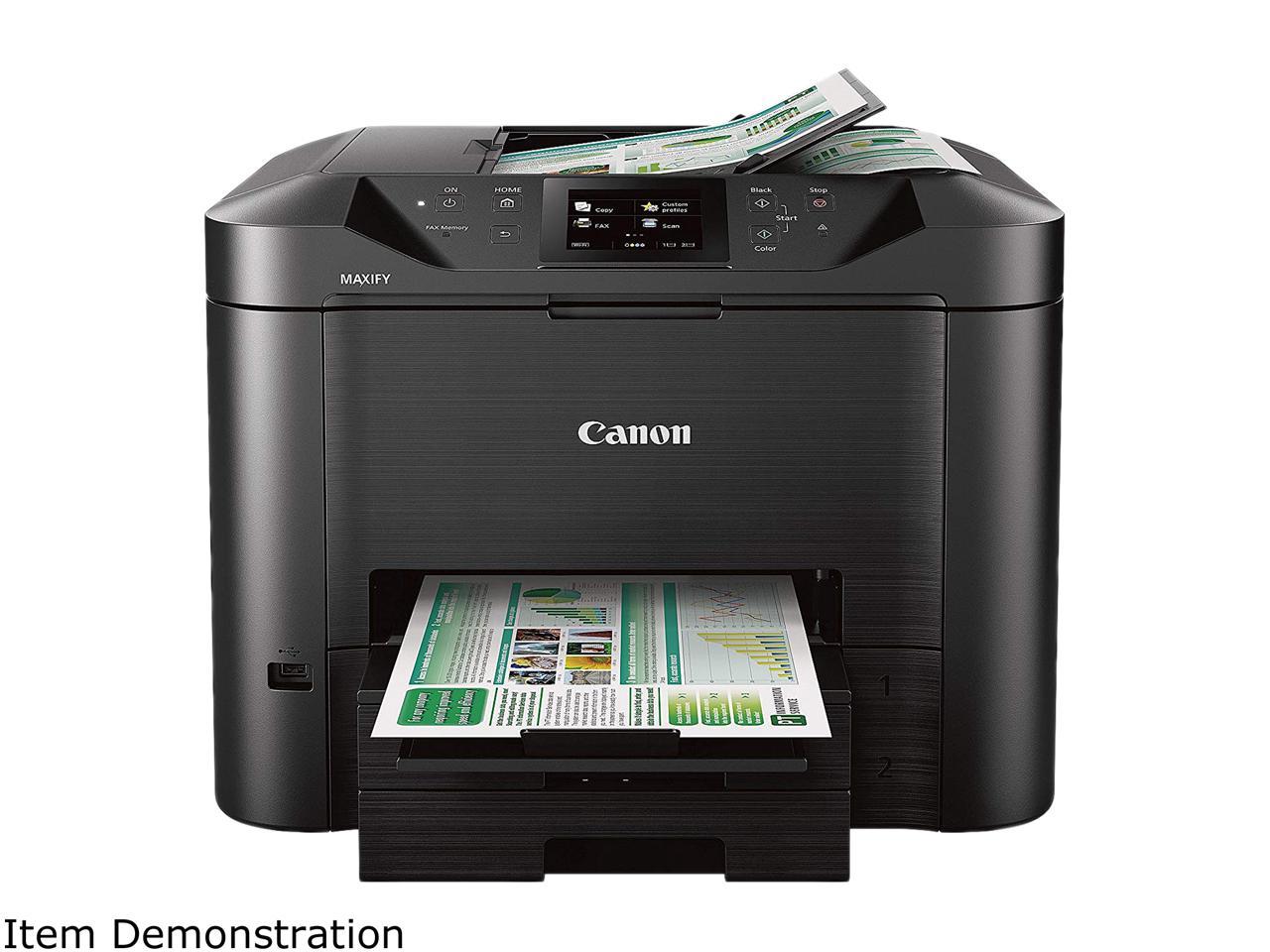 Canon MAXIFY MB5120 ESAT: 24.0 ipm Black Print Speed 600 x 1200 dpi Color Print Quality InkJet MFC / All-In-One Color Printer - Inkjet Printers