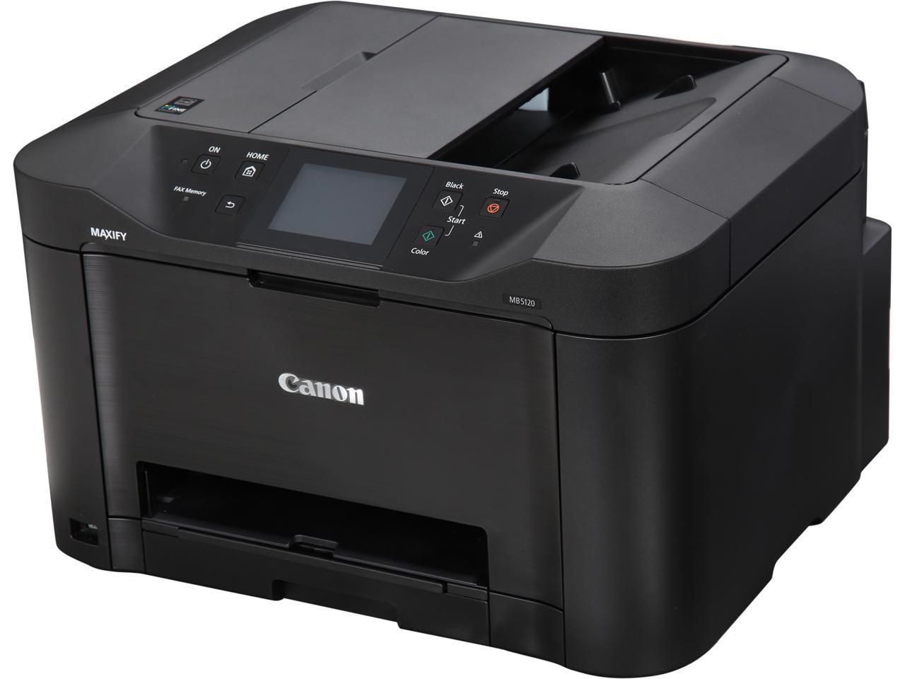 Canon MAXIFY MB5120 ESAT: 24.0 ipm Black Print Speed 600 x 1200 dpi Color Print Quality InkJet MFC / All-In-One Color Printer - Inkjet Printers