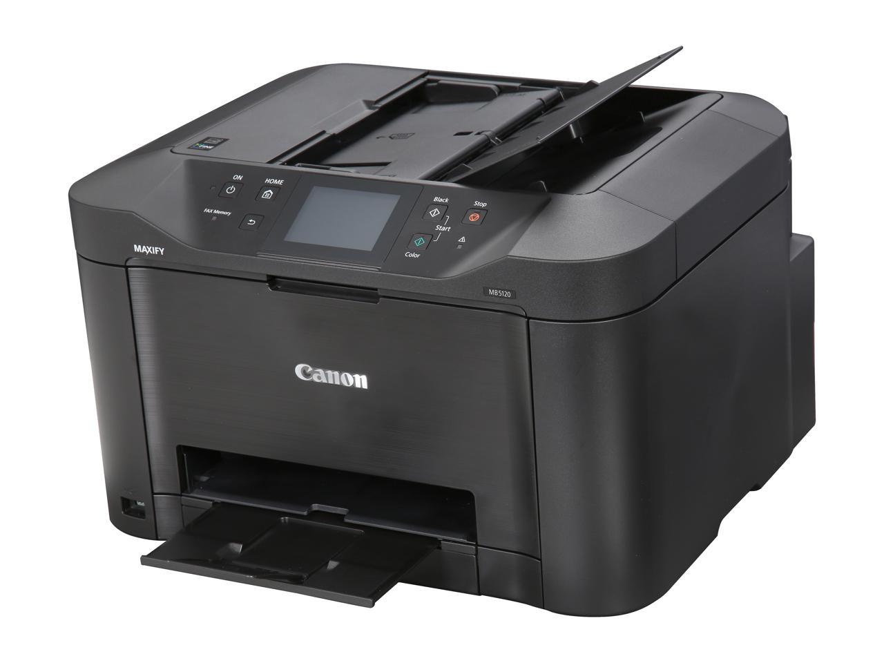 Canon MAXIFY MB5120 ESAT: 24.0 ipm Black Print Speed 600 x 1200 dpi Color Print Quality InkJet MFC / All-In-One Color Printer - Inkjet Printers