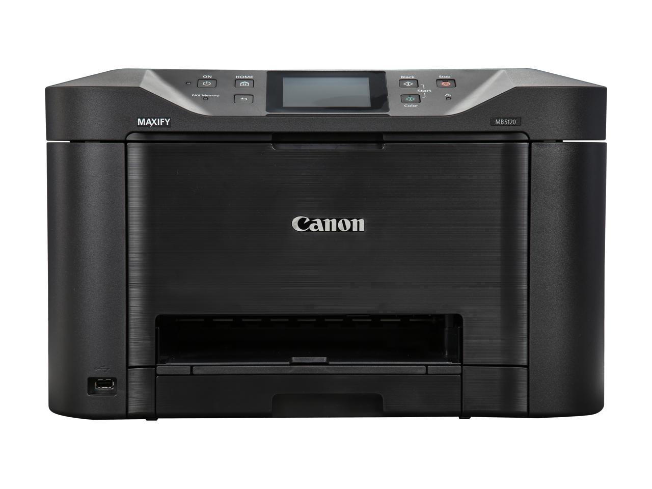Canon MAXIFY MB5120 ESAT: 24.0 ipm Black Print Speed 600 x 1200 dpi Color Print Quality InkJet MFC / All-In-One Color Printer - Inkjet Printers