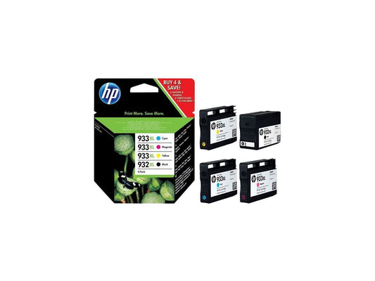 HP 932XL/933XL (C2P42AE) Ink Cartridge 1000 / 825 Page Yield; Black, Cyan, Magenta, Yellow