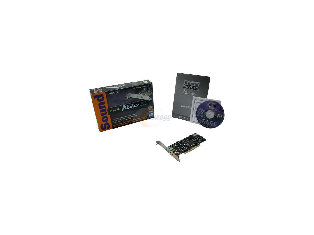 Creative Sound Blaster Audigy SE 7.1 Channels 24-bit 96KHz PCI Interface Sound Card